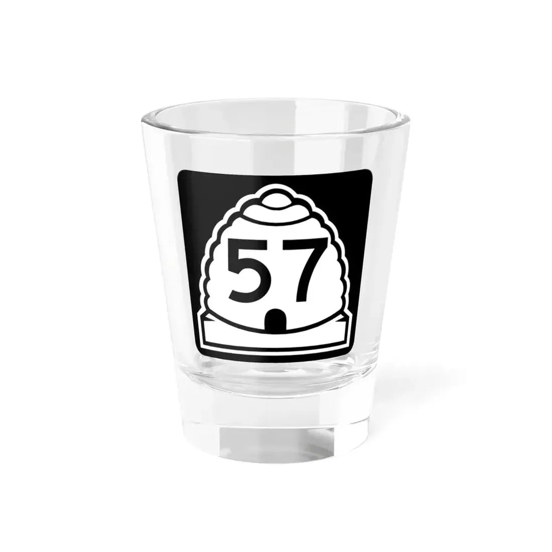 Utah 57 (Utah) (Road Sign) Shot Glass 1.5oz 1.5oz - Go Mug Yourself