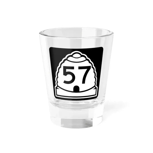 Utah 57 (Utah) (Road Sign) Shot Glass 1.5oz 1.5oz - Go Mug Yourself