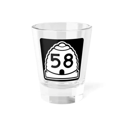 Utah 58 (Utah) (Road Sign) Shot Glass 1.5oz 1.5oz - Go Mug Yourself