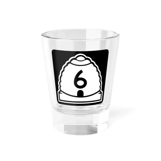 Utah 6 (Utah) (Road Sign) Shot Glass 1.5oz 1.5oz - Go Mug Yourself