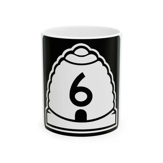 Utah 6 (Utah) (Road Sign) White Coffee Mug 11oz - Go Mug Yourself