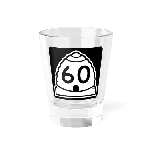 Utah 60 (Utah) (Road Sign) Shot Glass 1.5oz 1.5oz - Go Mug Yourself