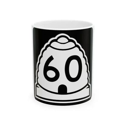 Utah 60 (Utah) (Road Sign) White Coffee Mug 11oz - Go Mug Yourself