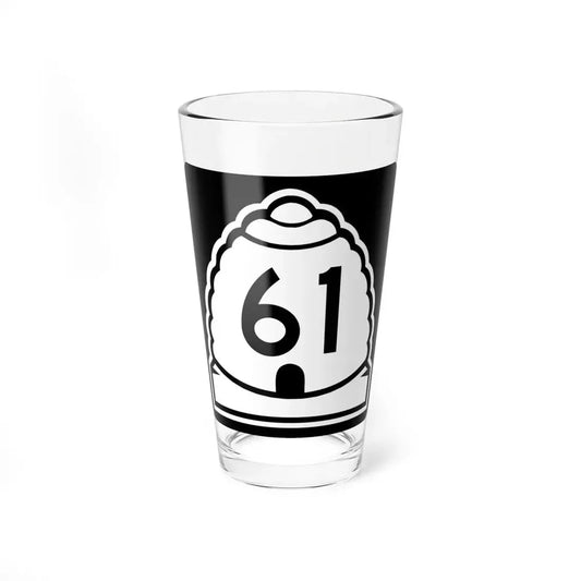 Utah 61 (Utah) (Road Sign) Pint Glss 16oz 16oz - Go Mug Yourself