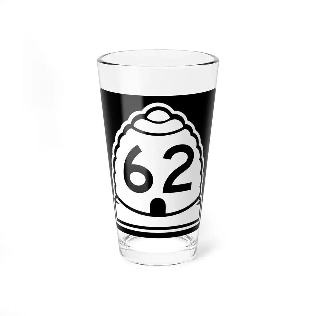 Utah 62 (Utah) (Road Sign) Pint Glass 16oz 16oz - Go Mug Yourself