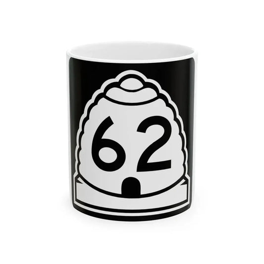 Utah 62 (Utah) (Road Sign) White Coffee Mug 11oz - Go Mug Yourself