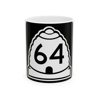 Utah 64 (Utah) (Road Sign) White Coffee Mug 11oz - Go Mug Yourself