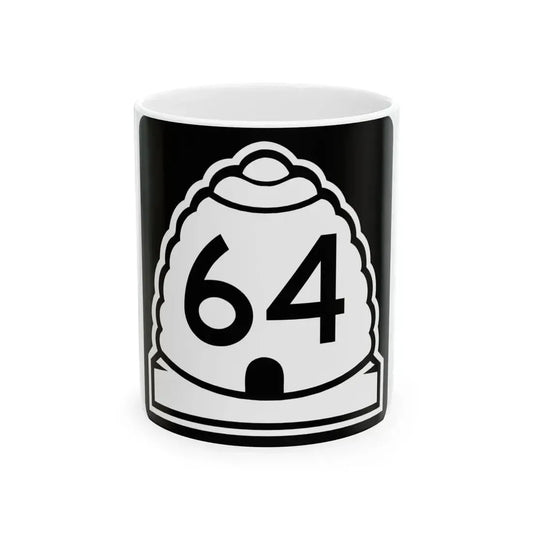 Utah 64 (Utah) (Road Sign) White Coffee Mug 11oz - Go Mug Yourself