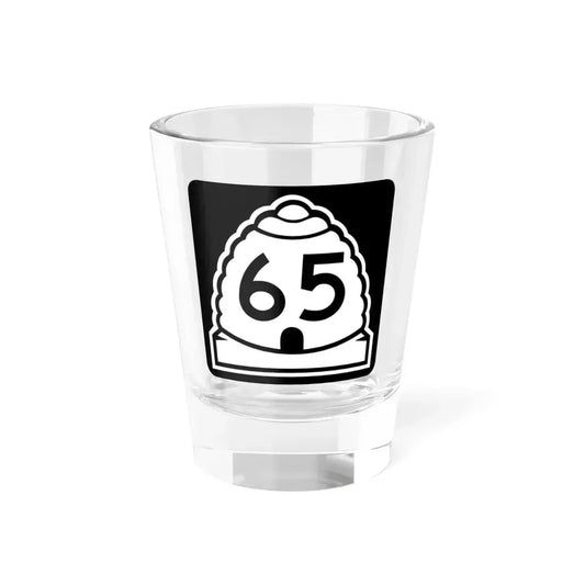 Utah 65 (Utah) (Road Sign) Shot Glass 1.5oz 1.5oz - Go Mug Yourself