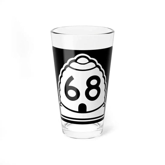 Utah 68 (Utah) (Road Sign) Pint Glass 16oz 16oz - Go Mug Yourself