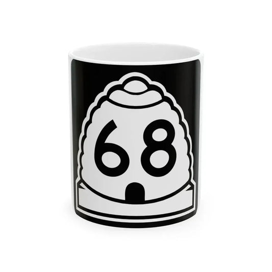 Utah 68 (Utah) (Road Sign) White Coffee Mug 11oz - Go Mug Yourself
