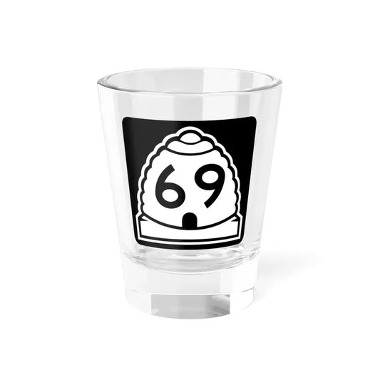 Utah 69 (Utah) (Road Sign) Shot Glass 1.5oz 1.5oz - Go Mug Yourself