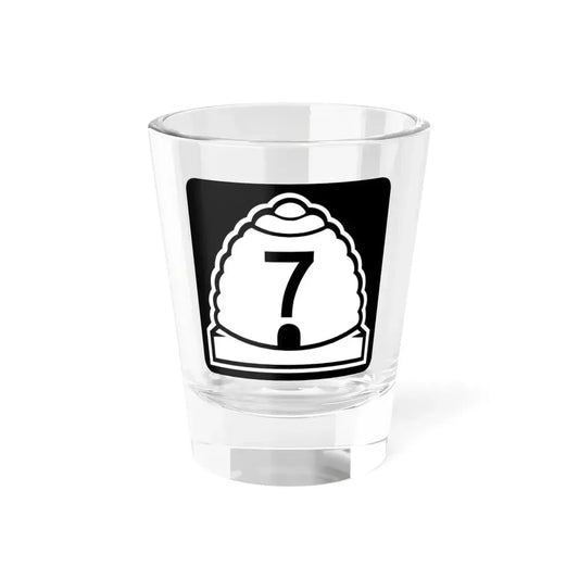 Utah 7 (Utah) (Road Sign) Shot Glass 1.5oz 1.5oz - Go Mug Yourself