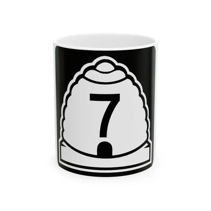 Utah 7 (Utah) (Road Sign) White Coffee Mug 11oz - Go Mug Yourself
