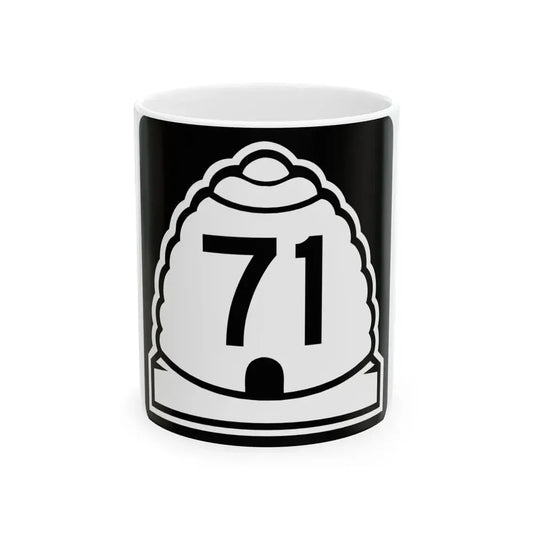 Utah 71 (Utah) (Road Sign) White Coffee Mug 11oz - Go Mug Yourself