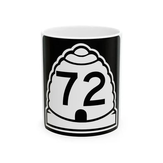 Utah 72 (Utah) (Road Sign) White Coffee Mug 11oz - Go Mug Yourself