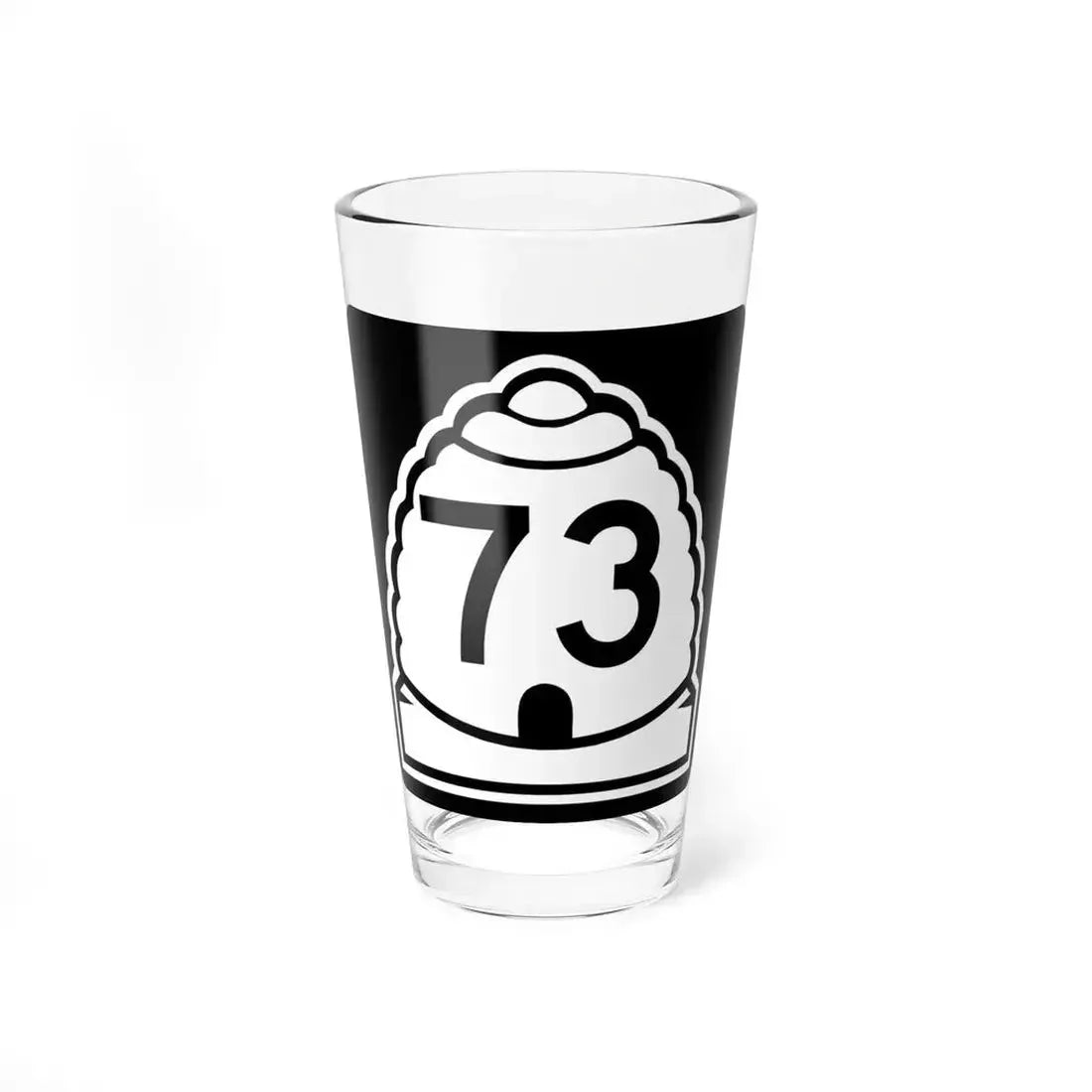 Utah 73 (Utah) (Road Sign) Pint Glass 16oz 16oz - Go Mug Yourself