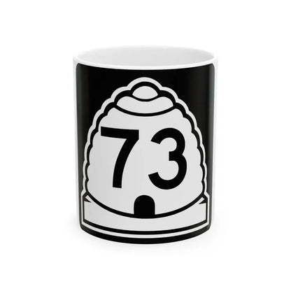 Utah 73 (Utah) (Road Sign) White Coffee Mug 11oz - Go Mug Yourself