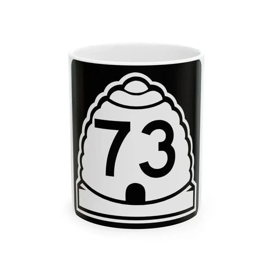 Utah 73 (Utah) (Road Sign) White Coffee Mug 11oz - Go Mug Yourself