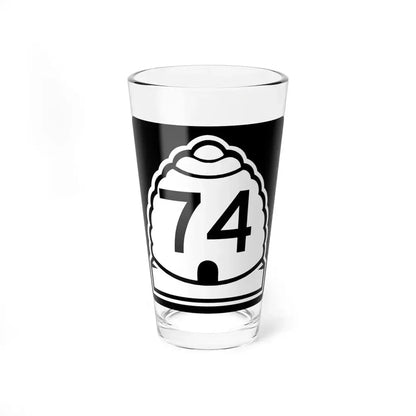 Utah 74 (Utah) (Road Sign) Pint Glass 16oz 16oz - Go Mug Yourself