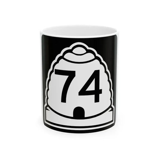 Utah 74 (Utah) (Road Sign) White Coffee Mug 11oz - Go Mug Yourself