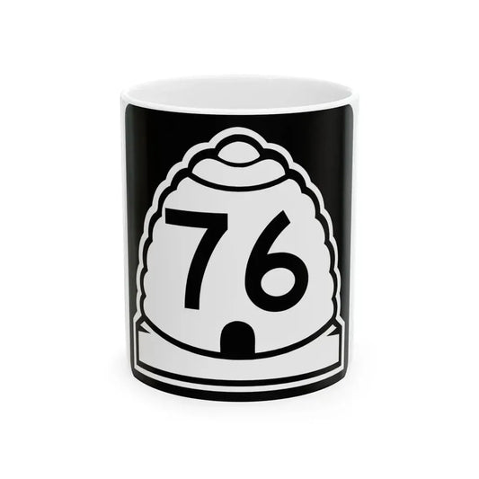 Utah 76 (Utah) (Road Sign) White Coffee Mug 11oz - Go Mug Yourself