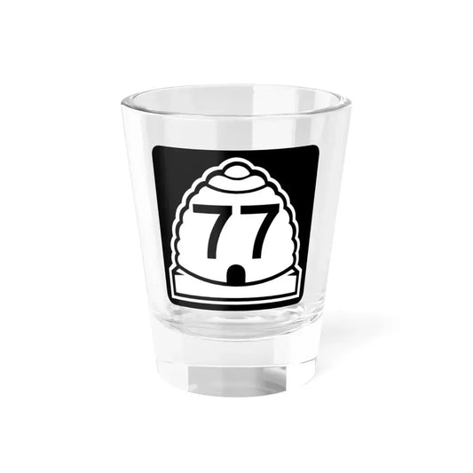 Utah 77 (Utah) (Road Sign) Shot Glass 1.5oz 1.5oz - Go Mug Yourself