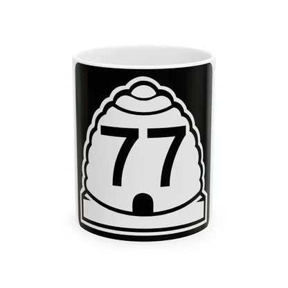 Utah 77 (Utah) (Road Sign) White Coffee Mug 11oz - Go Mug Yourself