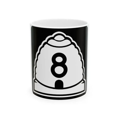 Utah 8 (Utah) (Road Sign) White Coffee Mug 11oz - Go Mug Yourself