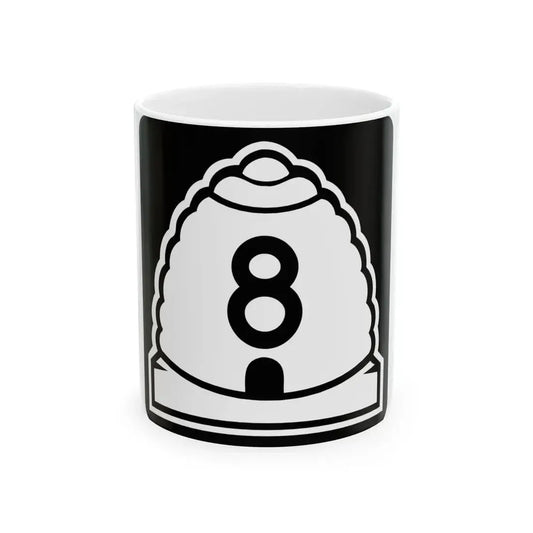Utah 8 (Utah) (Road Sign) White Coffee Mug 11oz - Go Mug Yourself