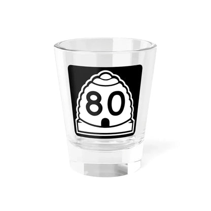 Utah 80 (Utah) (Road Sign) Shot Glass 1.5oz 1.5oz - Go Mug Yourself