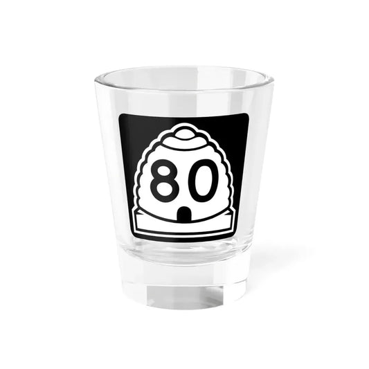 Utah 80 (Utah) (Road Sign) Shot Glass 1.5oz 1.5oz - Go Mug Yourself