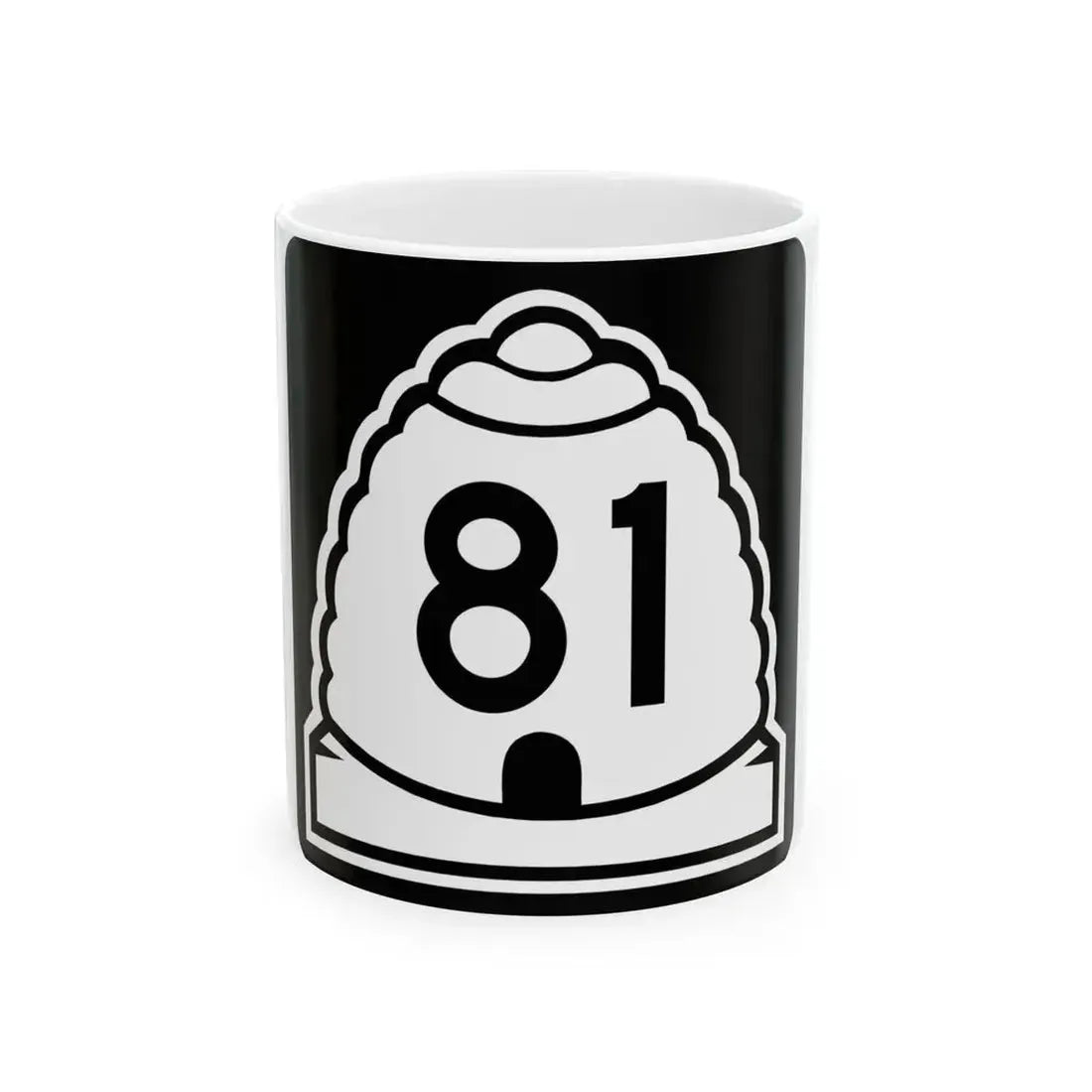 Utah 81 (Utah) (Road Sign) White Coffee Mug 11oz - Go Mug Yourself