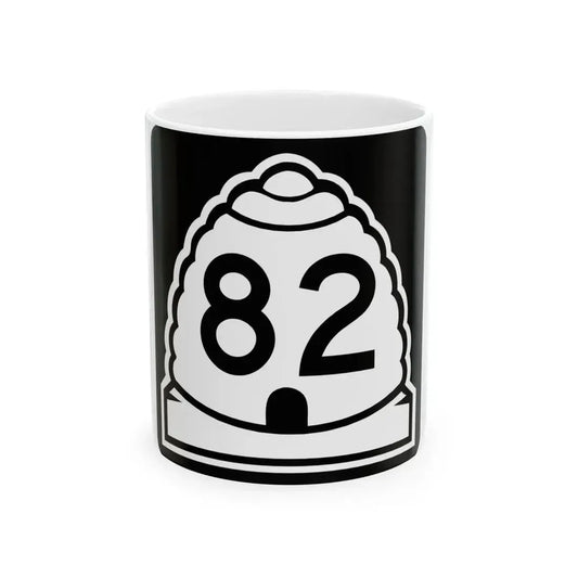 Utah 82 (Utah) (Road Sign) White Coffee Mug 11oz - Go Mug Yourself