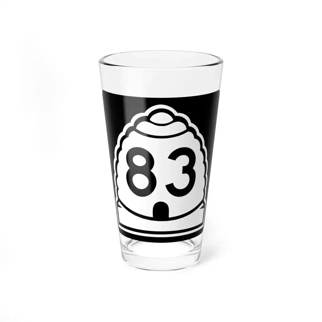 Utah 83 (Utah) (Road Sign) Pint Glass 16oz 16oz - Go Mug Yourself