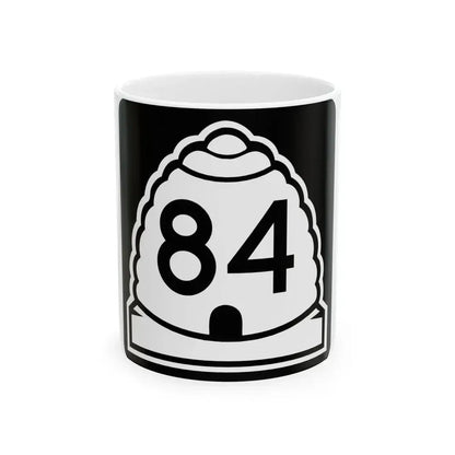 Utah 84 (Utah) (Road Sign) White Coffee Mug 11oz - Go Mug Yourself