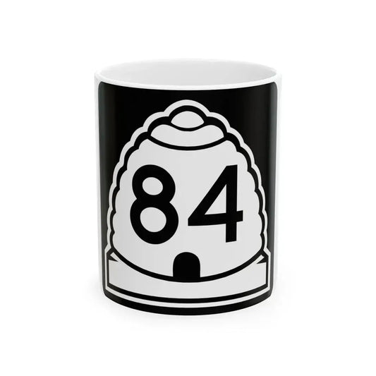 Utah 84 (Utah) (Road Sign) White Coffee Mug 11oz - Go Mug Yourself