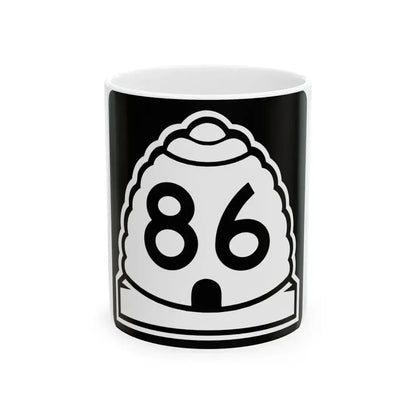 Utah 86 (Utah) (Road Sign) White Coffee Mug 11oz - Go Mug Yourself