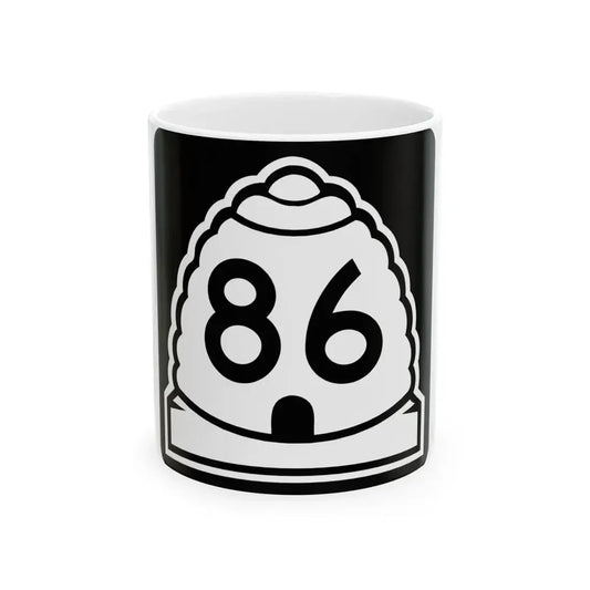 Utah 86 (Utah) (Road Sign) White Coffee Mug 11oz - Go Mug Yourself