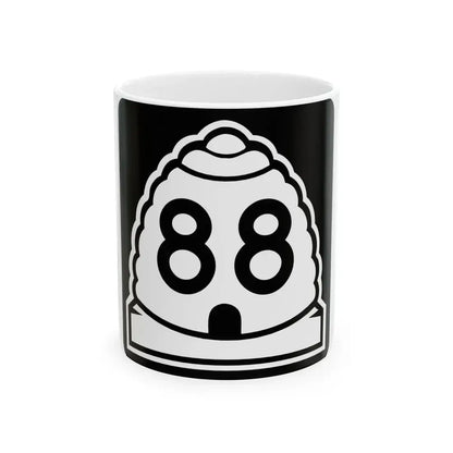 Utah 88 (Utah) (Road Sign) White Coffee Mug 11oz - Go Mug Yourself