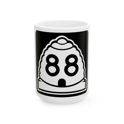 Utah 88 (Utah) (Road Sign) White Coffee Mug 15oz - Go Mug Yourself
