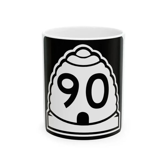 Utah 90 (Utah) (Road Sign) White Coffee Mug 11oz - Go Mug Yourself