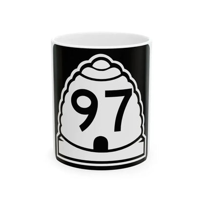 Utah 97 (Utah) (Road Sign) White Coffee Mug 11oz - Go Mug Yourself