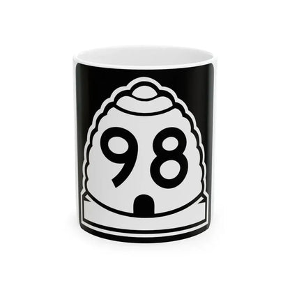 Utah 98 (Utah) (Road Sign) White Coffee Mug 11oz - Go Mug Yourself