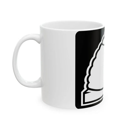 Utah blank wide (Utah) (Road Sign) White Coffee Mug - Go Mug Yourself