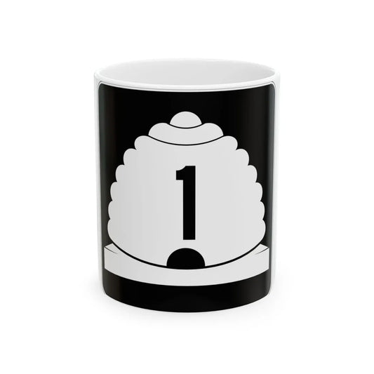 Utah SR 1 (Utah) (Road Sign) White Coffee Mug 11oz - Go Mug Yourself