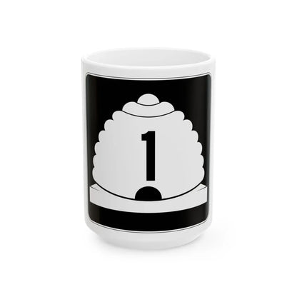 Utah SR 1 (Utah) (Road Sign) White Coffee Mug 15oz - Go Mug Yourself
