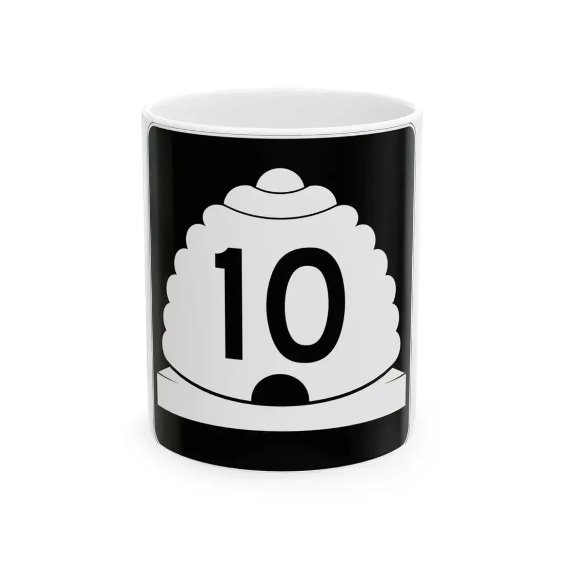 Utah SR 10 (Utah) (Road Sign) White Coffee Mug 11oz - Go Mug Yourself