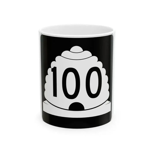 Utah SR 100 (Utah) (Road Sign) White Coffee Mug 11oz - Go Mug Yourself