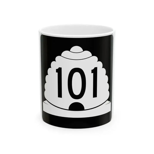 Utah SR 101 (Utah) (Road Sign) White Coffee Mug 11oz - Go Mug Yourself